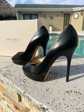 Jimmy Choo Crown Black Pumps Heels